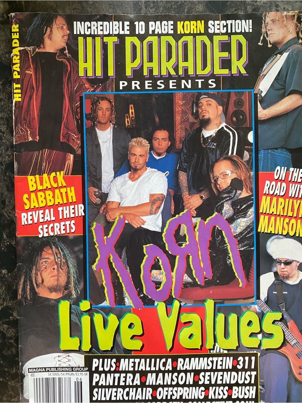 Hit Parader Presents Korn Live Values Magazine